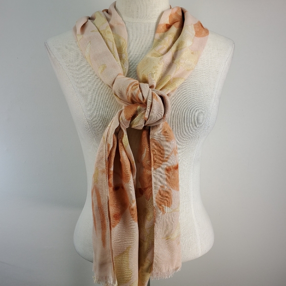 BUNDLE OF DESIGNER BRAND SCARVES STRIPED / FLORAL - Picture 2 of 7